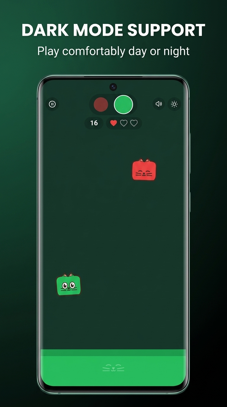 Kitty Match gameplay in its dark theme